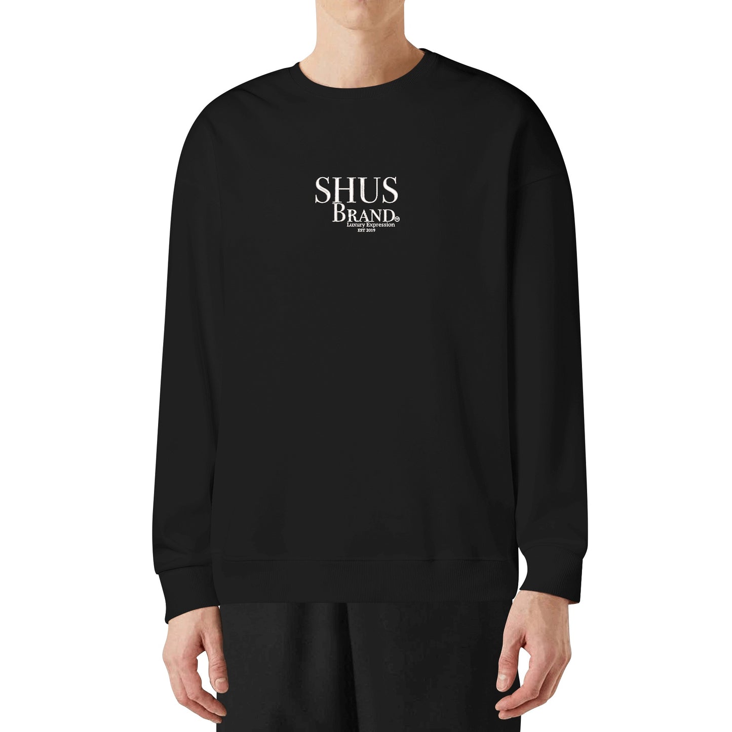 SHUS Brand Luxury Expression Adult Embroidered Pullover Sweater