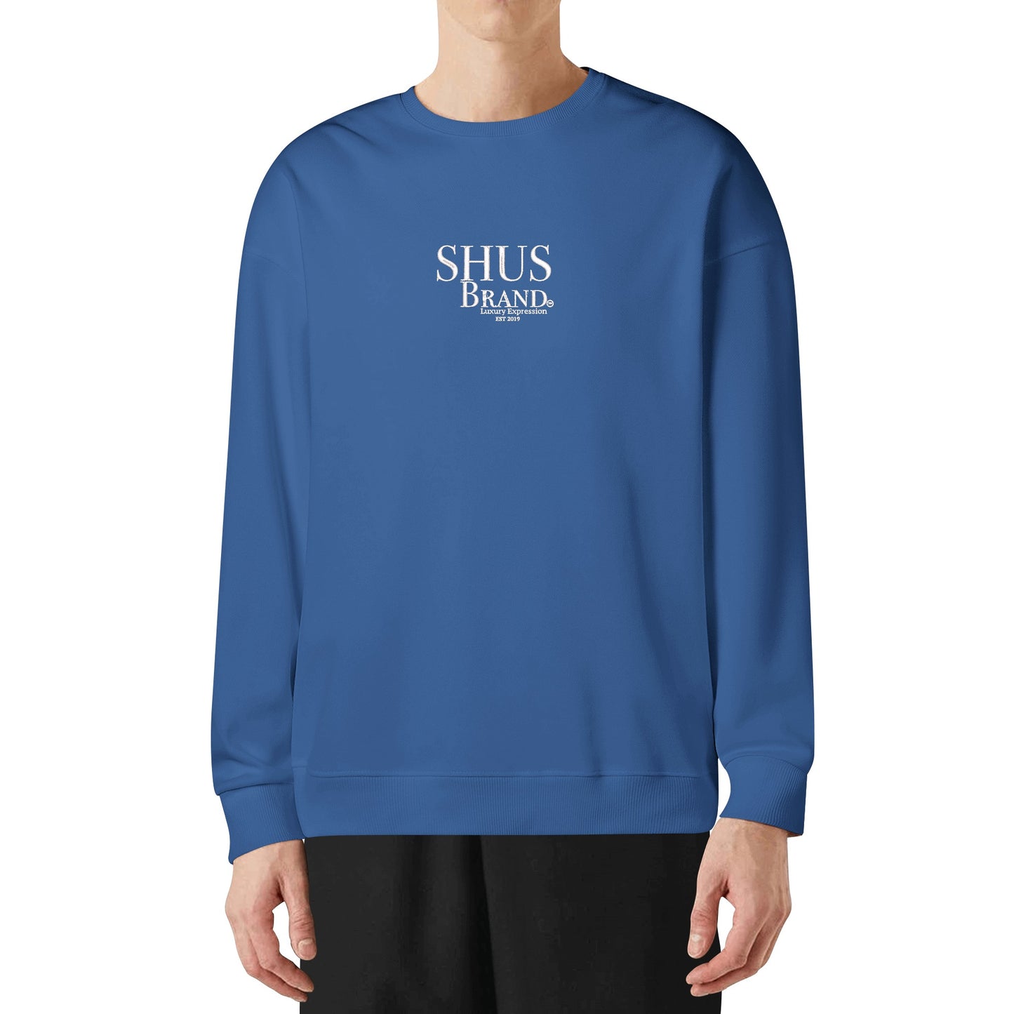 SHUS Brand Luxury Expression Adult Embroidered Pullover Sweater