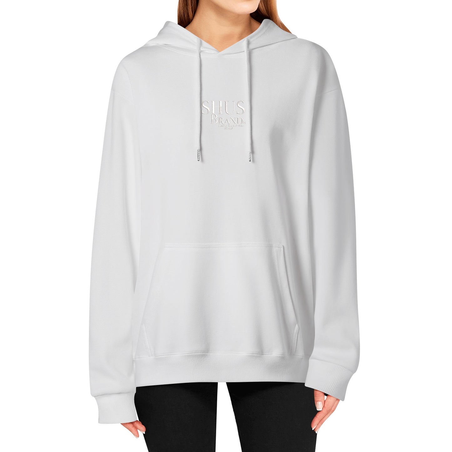 SHUS Brand Luxury Expression Adult Embroidered Pullover Hoodie