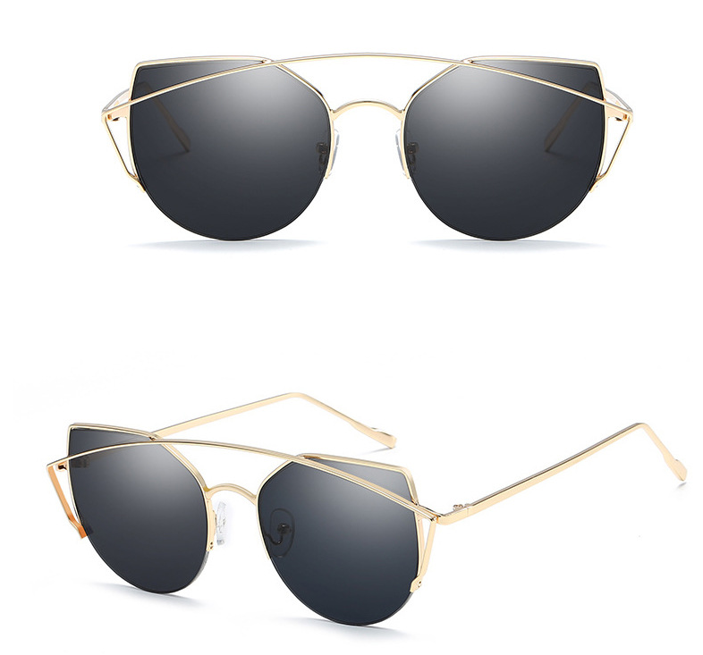 Female Vintage Gold Sunglasses