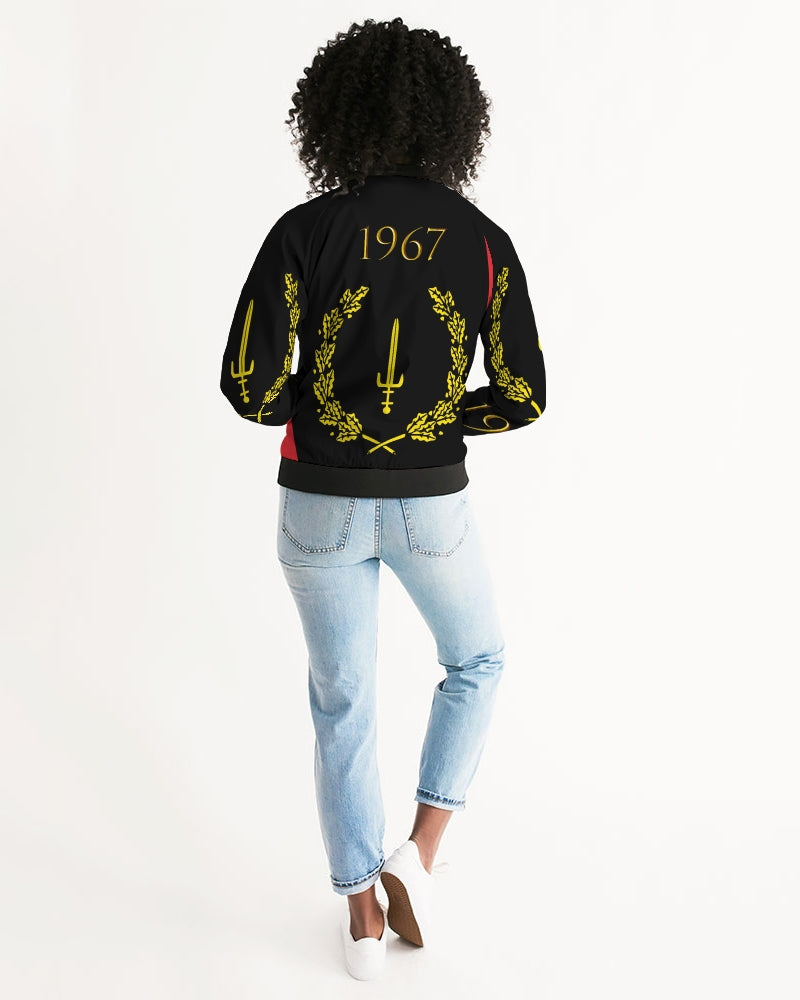 The Black American Heritage flag Luxury Women's Bomber Jacket