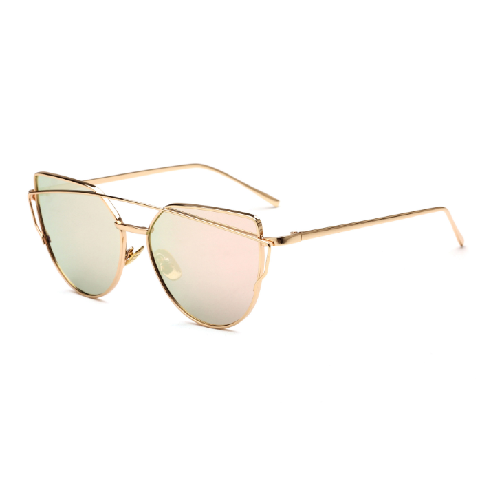 Female Vintage Gold Sunglasses