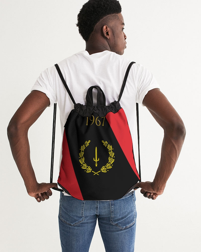 The Black American Heritage flag Luxury Canvas Drawstring Bag