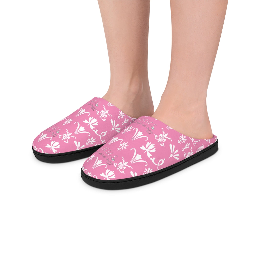 SHUS Brand Pink Indoor Luxury Slippers