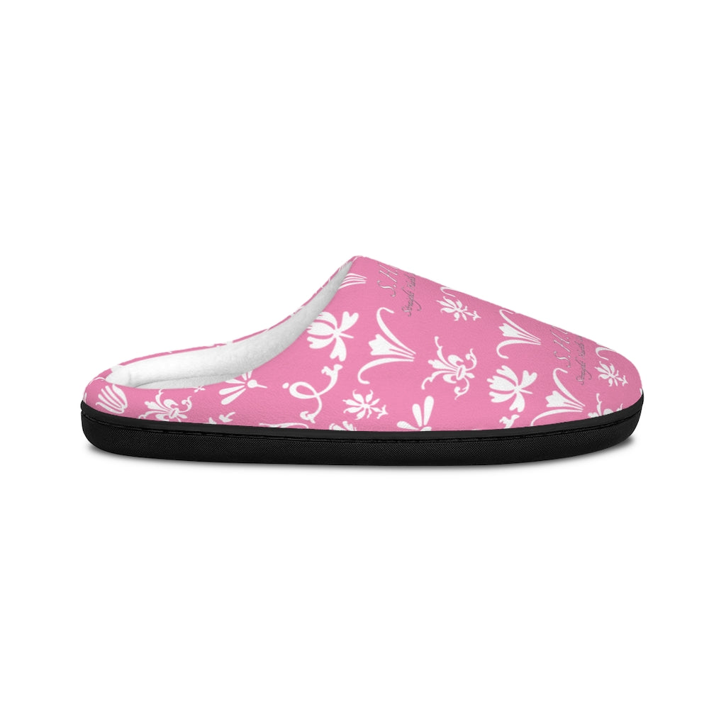 SHUS Brand Pink Indoor Luxury Slippers