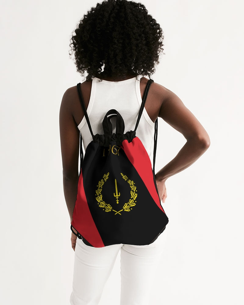 The Black American Heritage flag Luxury Canvas Drawstring Bag