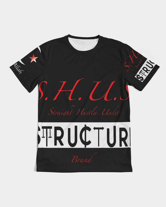 SHUS Brand Inshallah Black Luxury Men's Tee