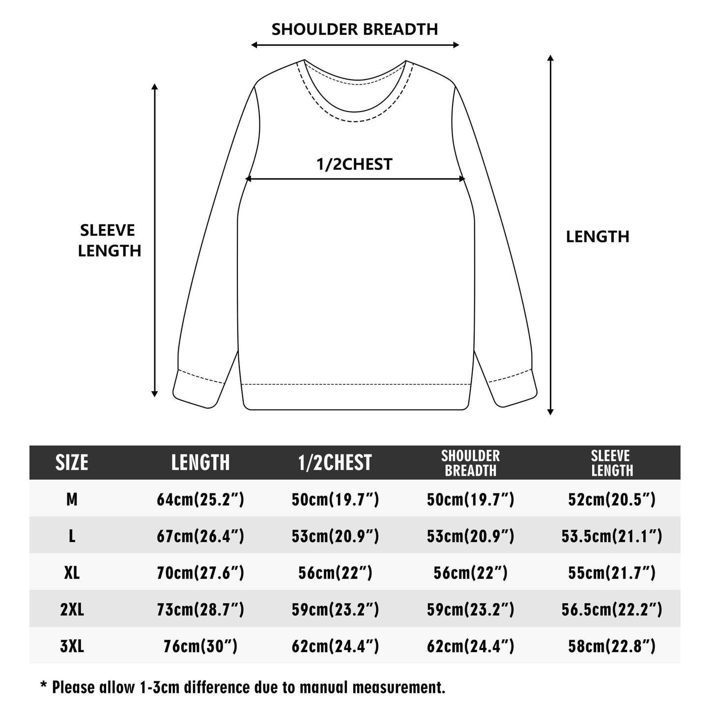 SHUS Brand Luxury Expression Adult Embroidered Pullover Sweater