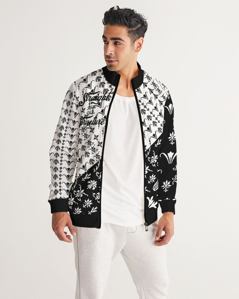 SHUS Brand Upscale Black Luxury Men's Track Jacket