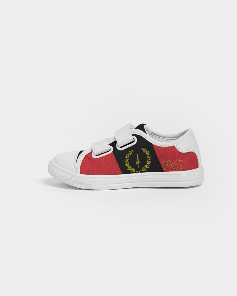 The Black American Heritage flag Luxury Kids Velcro Sneaker