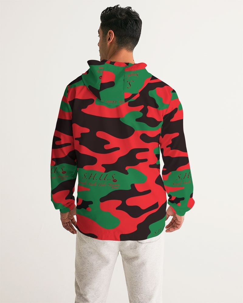 SHUS Brand RBG Camo Luxury Men's Windbreaker