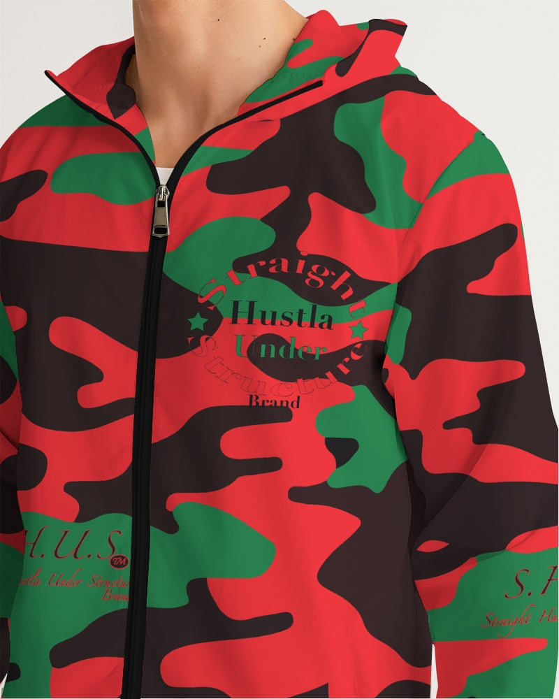 SHUS Brand RBG Camo Luxury Men's Windbreaker