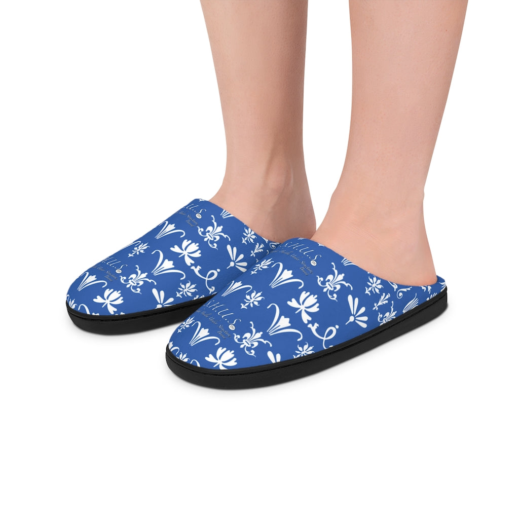 SHUS Brand Royal Blue Indoor Slippers