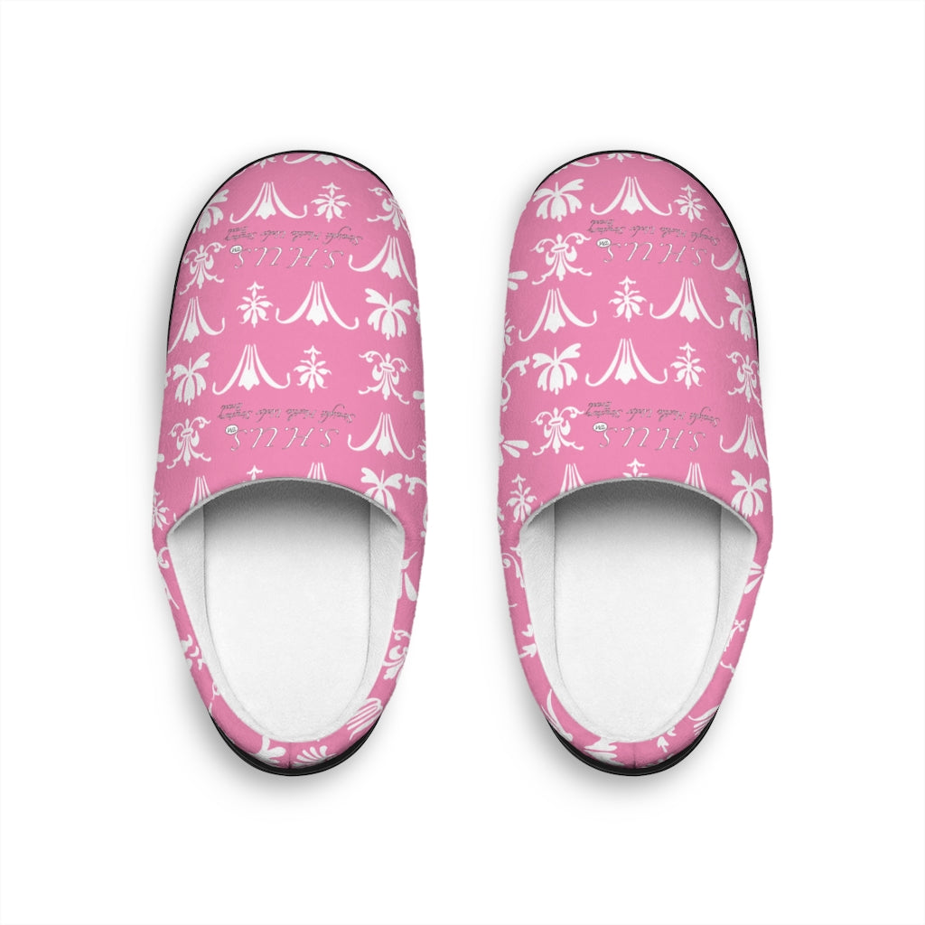 SHUS Brand Pink Indoor Luxury Slippers