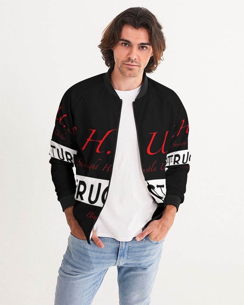 SHUS Brand Inshallah Black  Luxury Men's Bomber Jacket