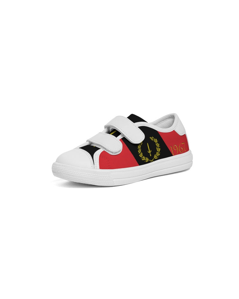 The Black American Heritage flag Luxury Kids Velcro Sneaker