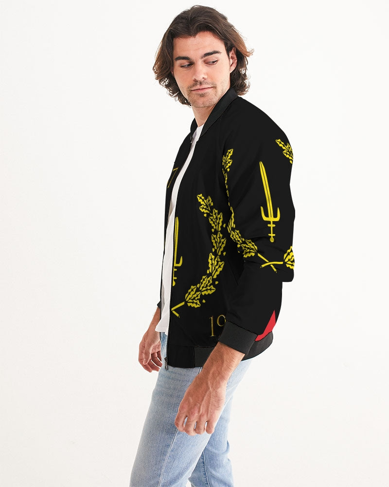 The Black American Heritage flag Luxury Men's Bomber Jacket