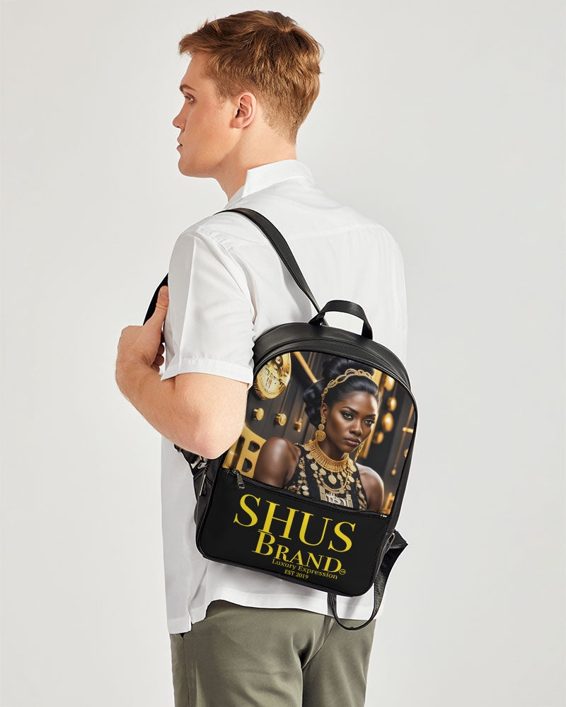 The Bitcoin Gal Classic Faux Leather Backpack