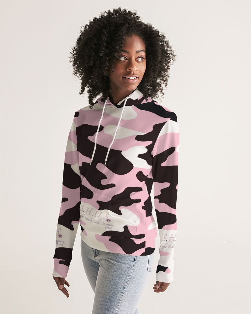 SHUS Brand Pink & Ready Camo Women's Luxury Hoodie