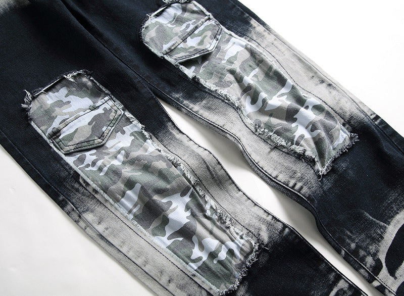 SHUS Brand Camo print Men's jeans