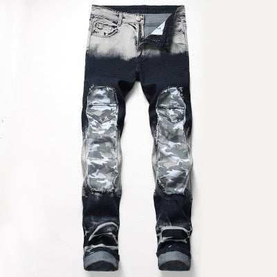 SHUS Brand Camo print Men's jeans