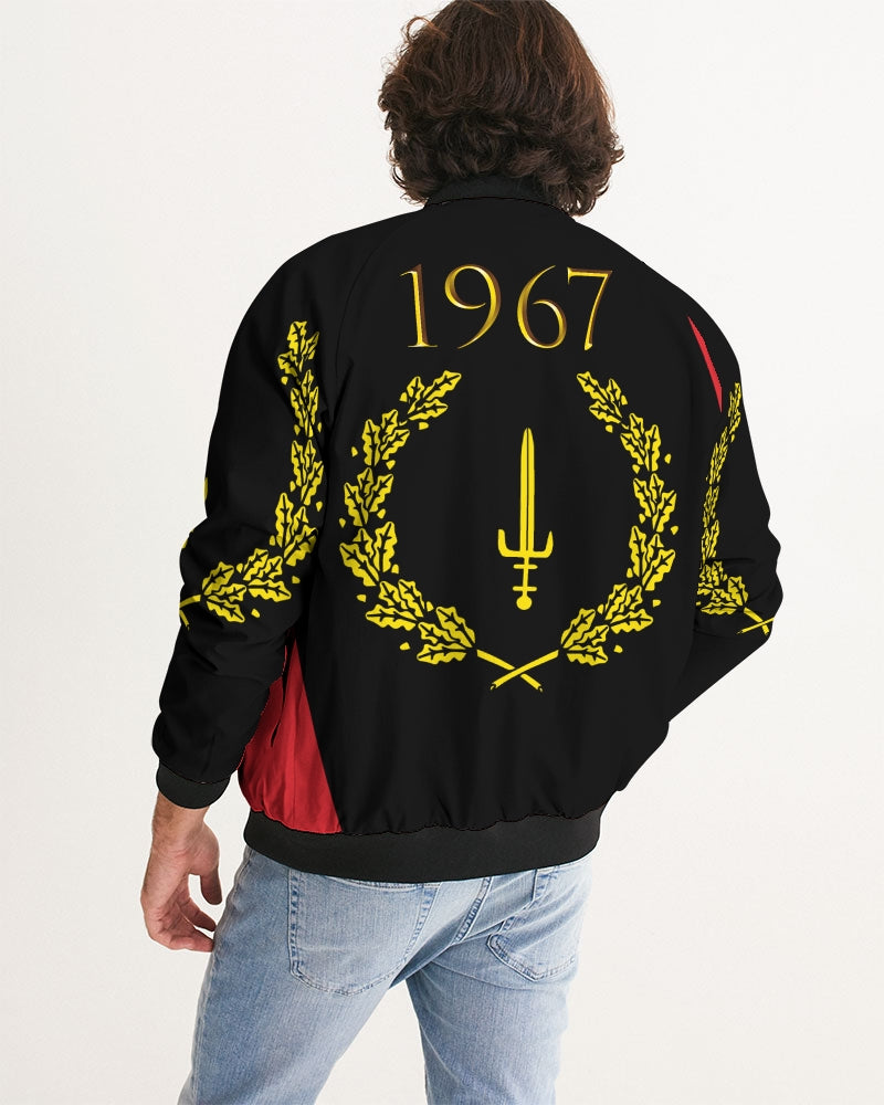 The Black American Heritage flag Luxury Men's Bomber Jacket