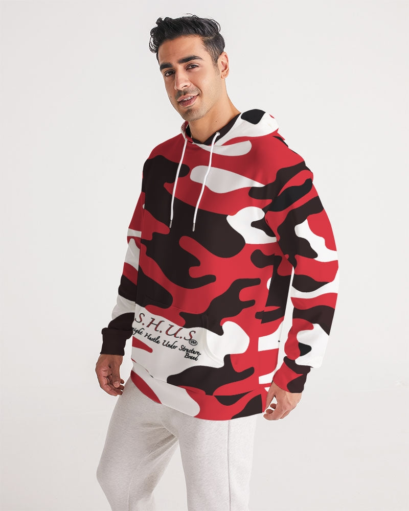 SHUS Brand Red Camo Luxury Men's Hoodie