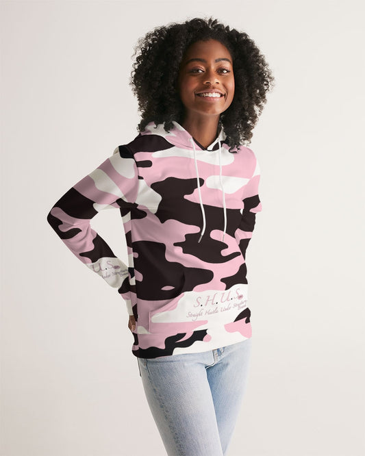 SHUS Brand Pink & Ready Camo Women's Luxury Hoodie