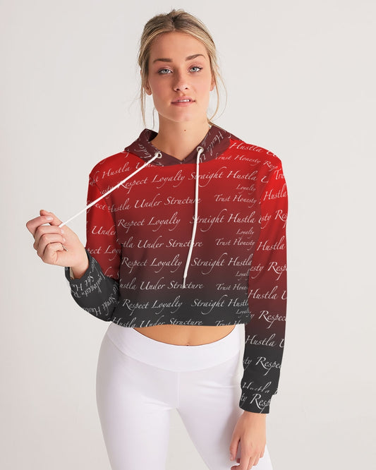 SHUS Brand Trust Luxury Women's Cropped Hoodie