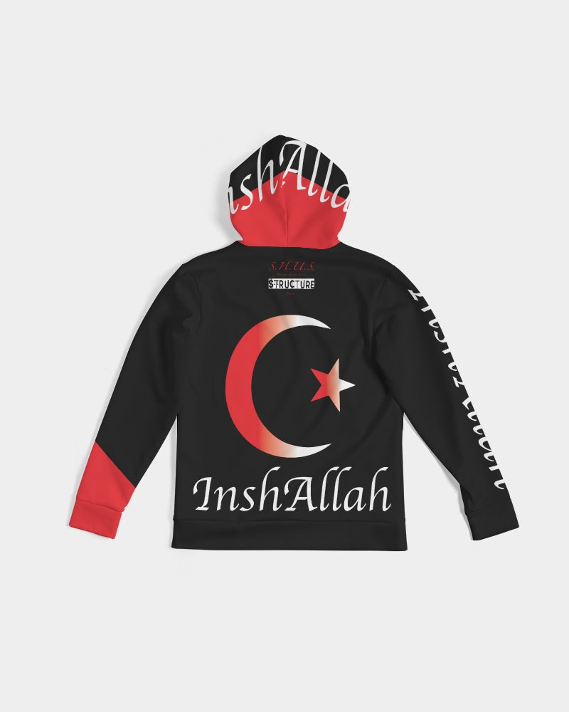 SHUS Brand Inshallah Black  Luxury Men's Hoodie