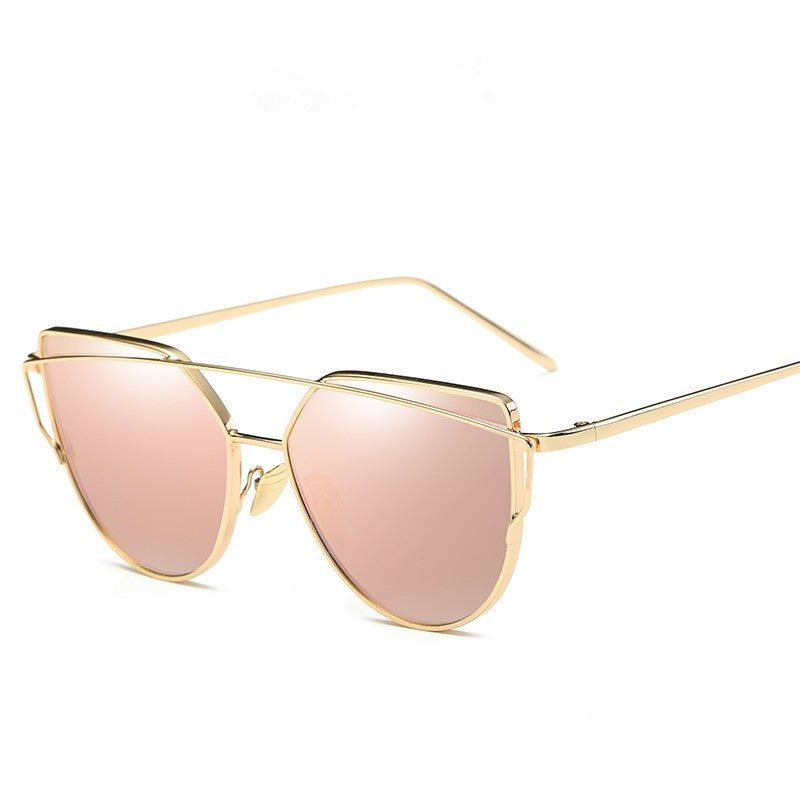 Female Vintage Gold Sunglasses