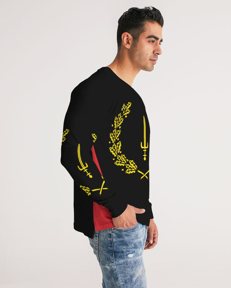 The Black American Heritage flag Luxury Men's Long Sleeve Tee