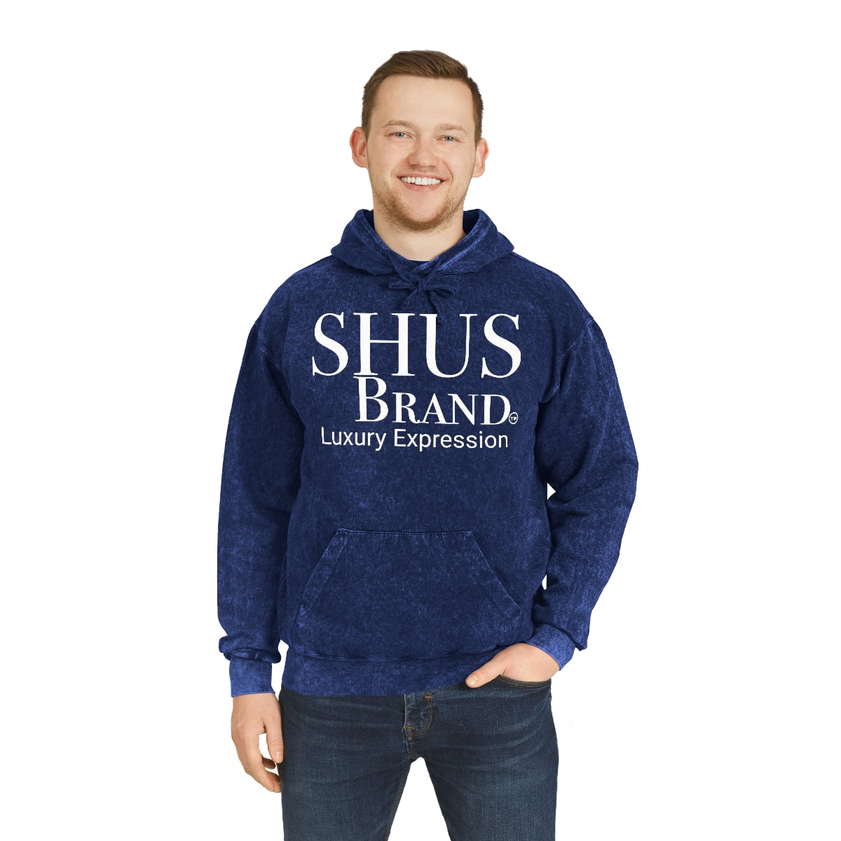 SHUS Brand luxury Unisex Mineral Wash Hoodie