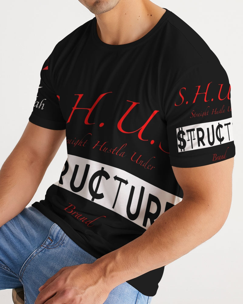 SHUS Brand Inshallah Black Luxury Men's Tee