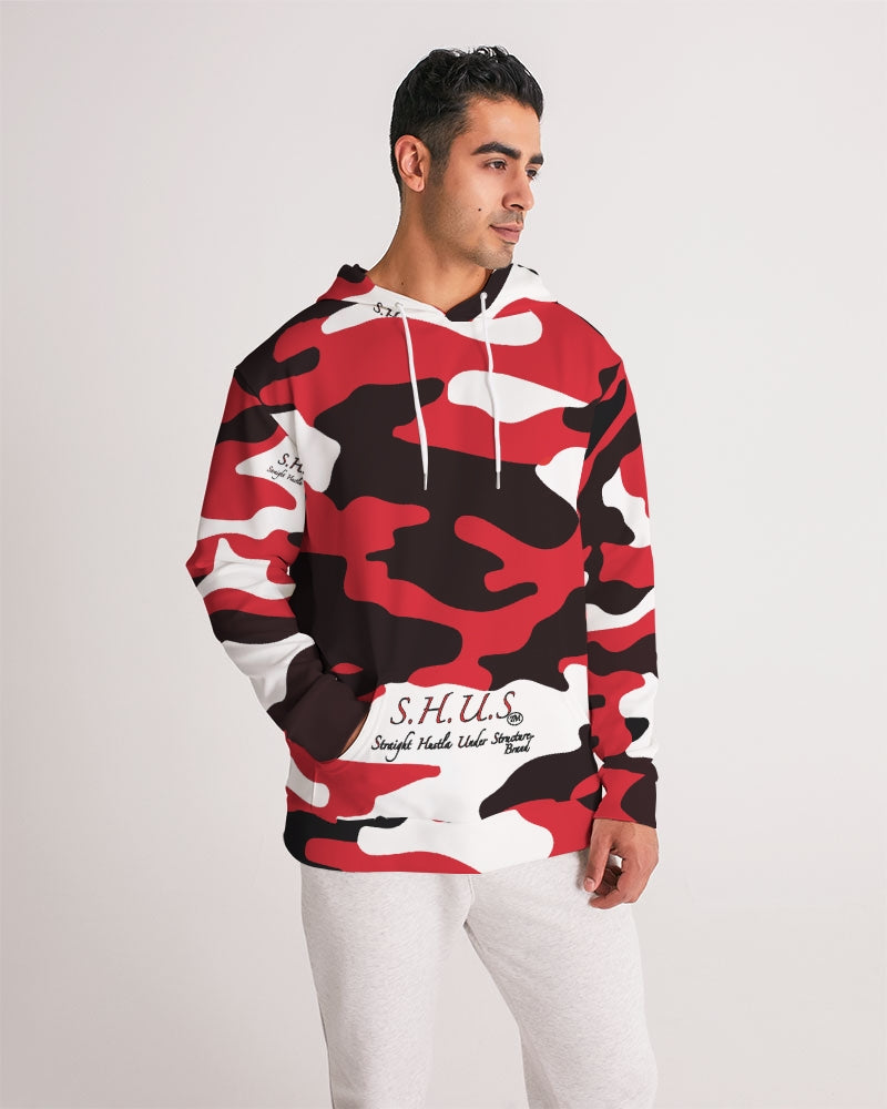 SHUS Brand Red Camo Luxury Men's Hoodie