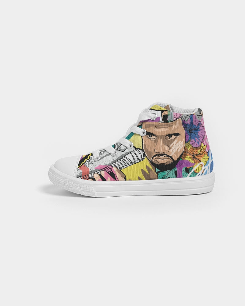 Legends Live forever Luxury Kids Hightop Canvas Shoe