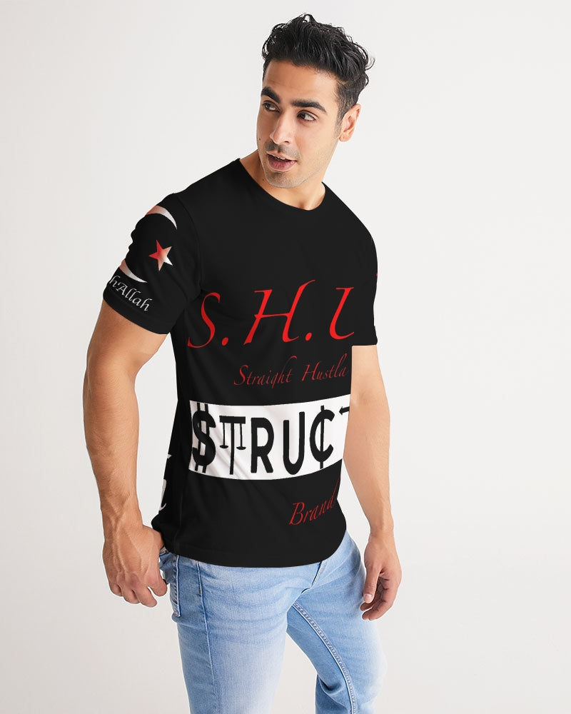 SHUS Brand Inshallah Black Luxury Men's Tee