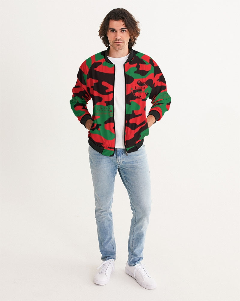 SHUS Brand RBG Camo Luxury Men's Bomber Jacket