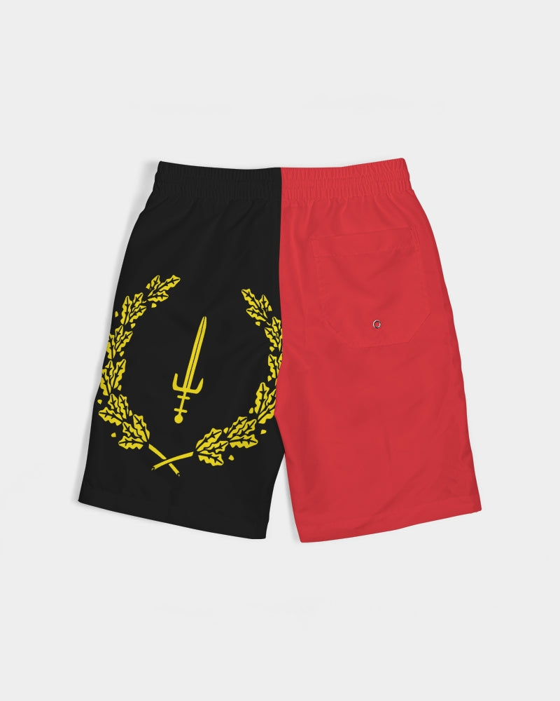 The Black American Heritage flag Luxury Boys Swim Trunk