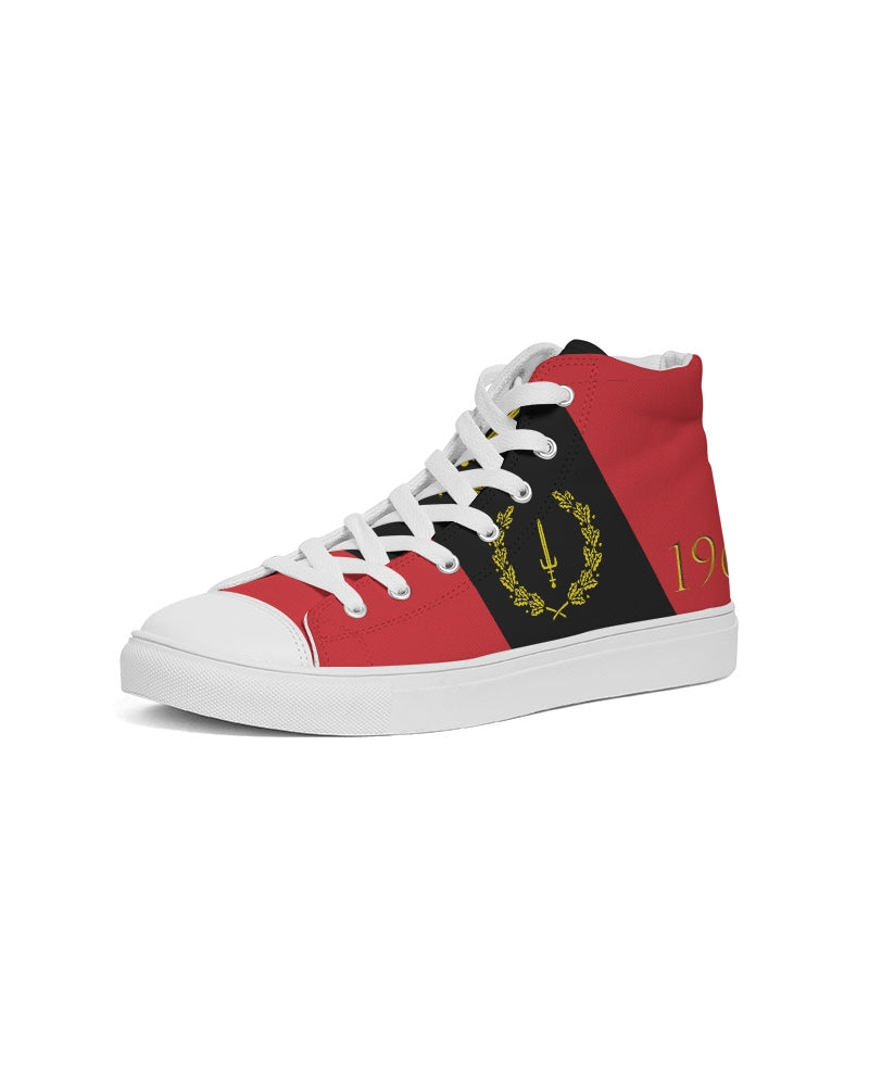 The Black American Heritage flag Luxury Women's Hightop Canvas Shoe