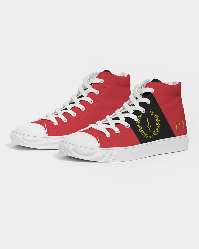 The Black American Heritage flag Luxury Women's Hightop Canvas Shoe