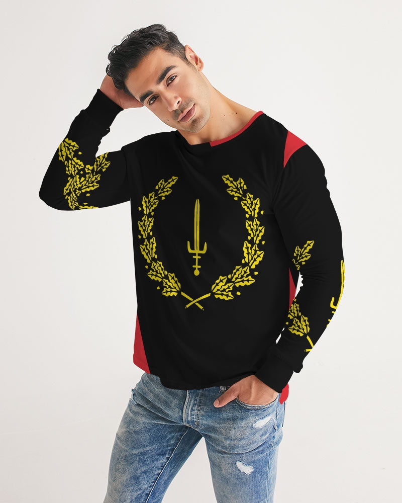 The Black American Heritage flag Luxury Men's Long Sleeve Tee