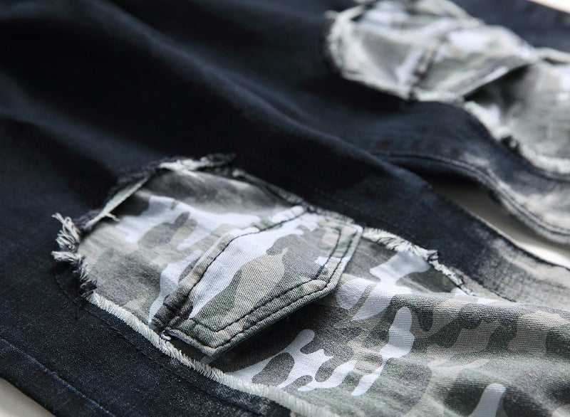 SHUS Brand Camo print Men's jeans