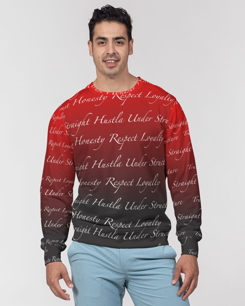 SHUS Brand Trust Luxury Men's Classic French Terry Crewneck Pullover