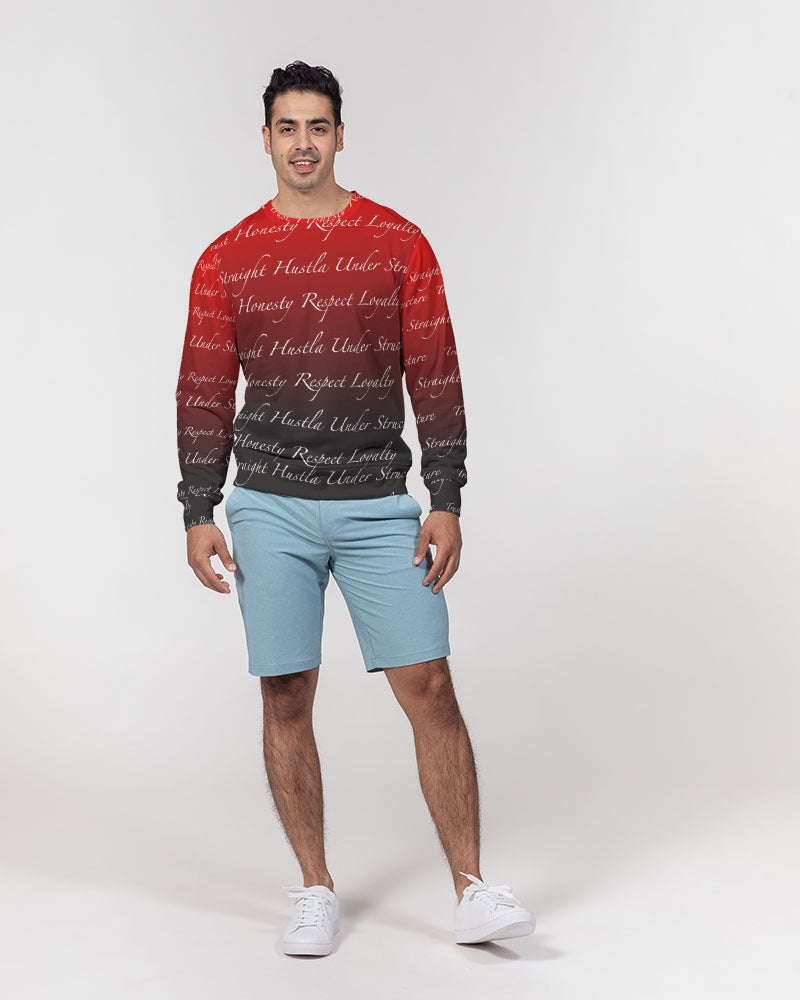 SHUS Brand Trust Luxury Men's Classic French Terry Crewneck Pullover