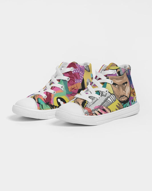 Legends Live forever Luxury Kids Hightop Canvas Shoe