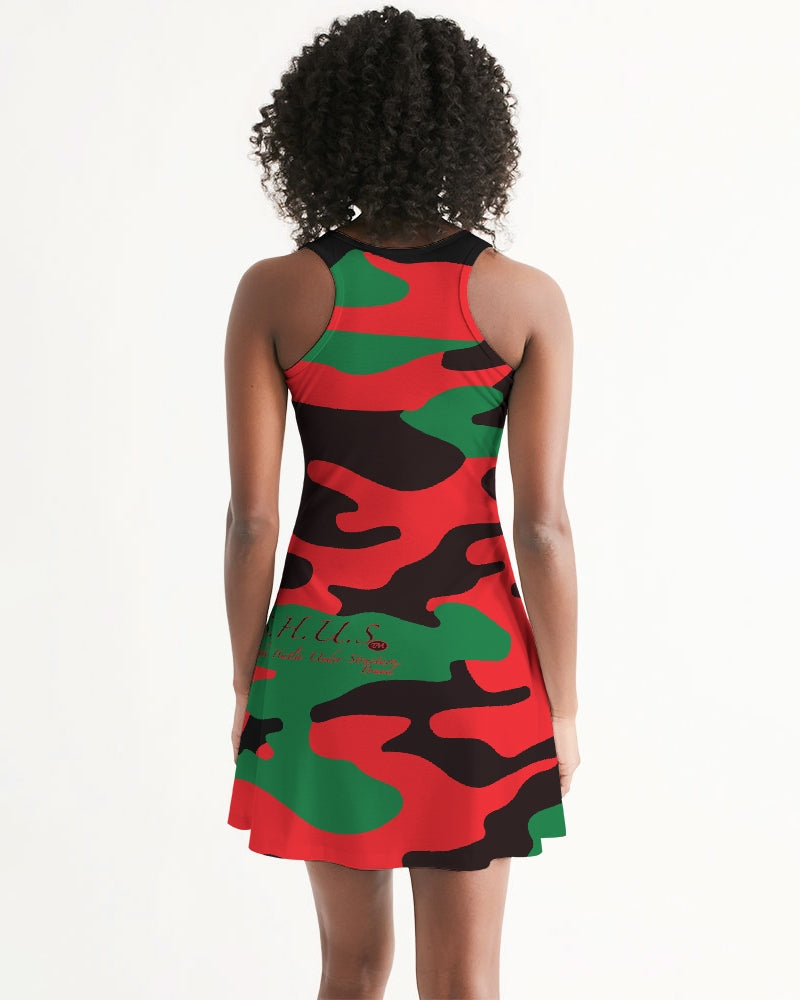 SHUS Brand RBG Camo Luxury Women's Racerback Dress