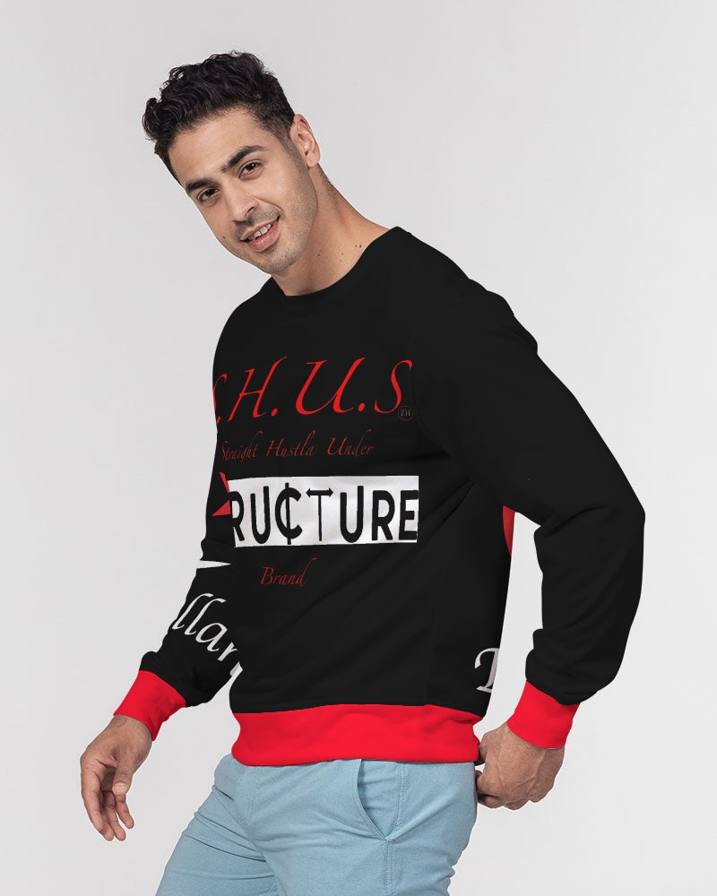 SHUS Brand Inshallah Black  Luxury Men's Classic French Terry Crewneck Pullover