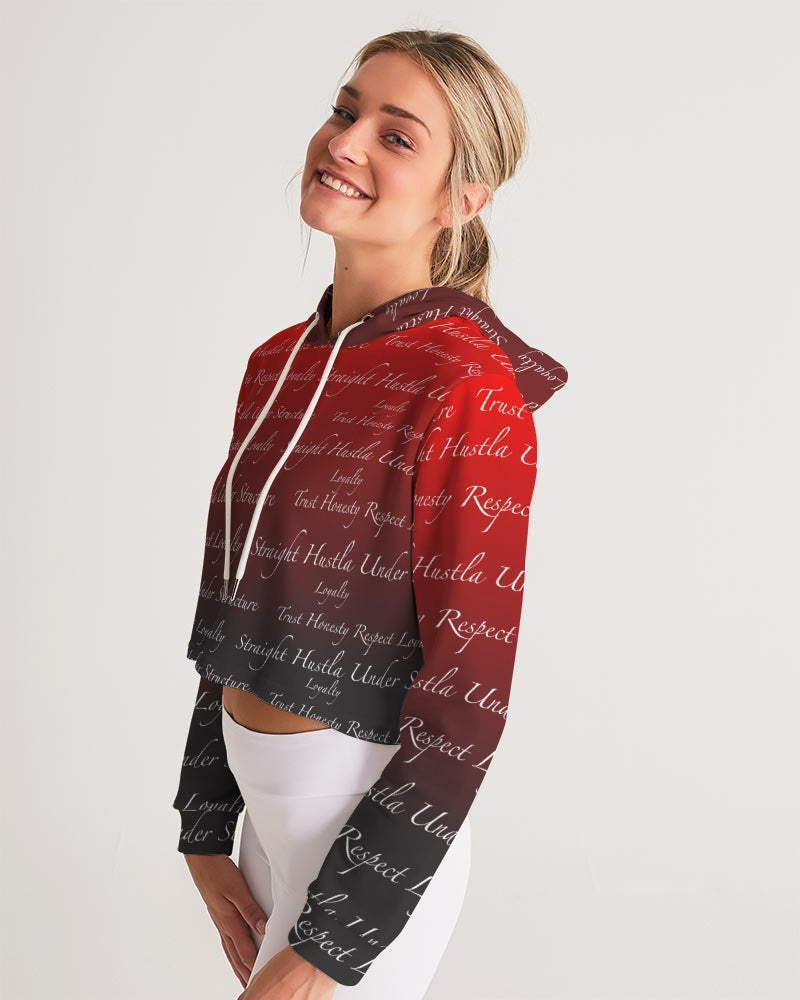 SHUS Brand Trust Luxury Women's Cropped Hoodie