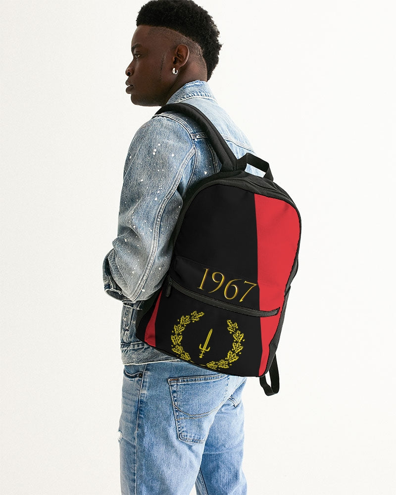 The Black American Heritage flag Luxury Small Canvas Backpack